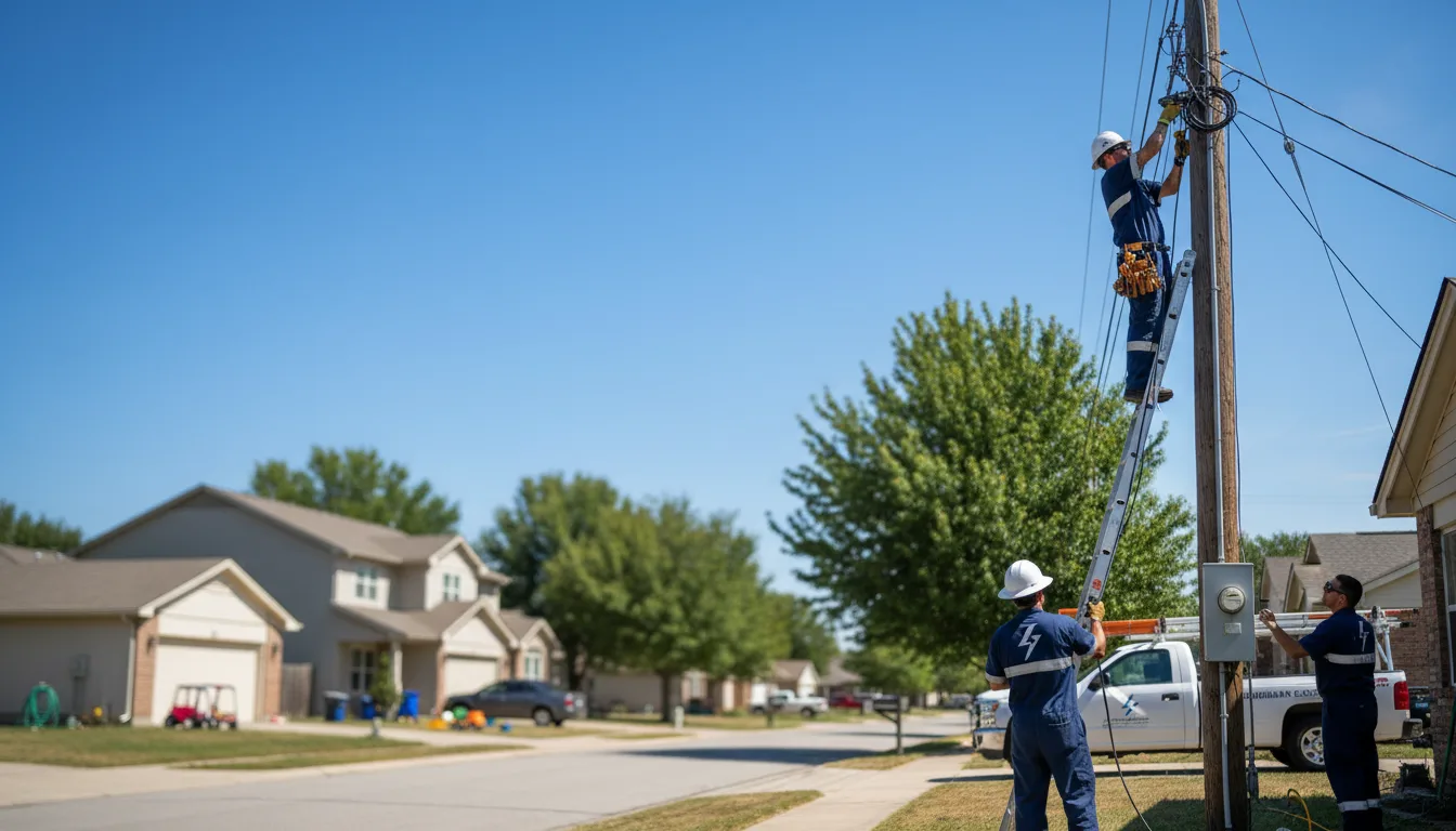 Residential electrician providing installation services in Zwingle, IA